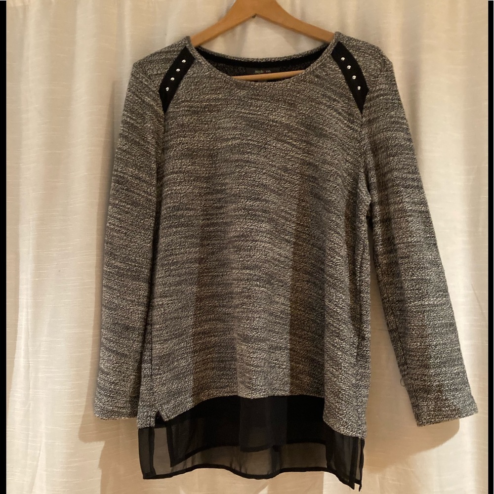 Style & Co. Large Black and White Shirt. Super Cute